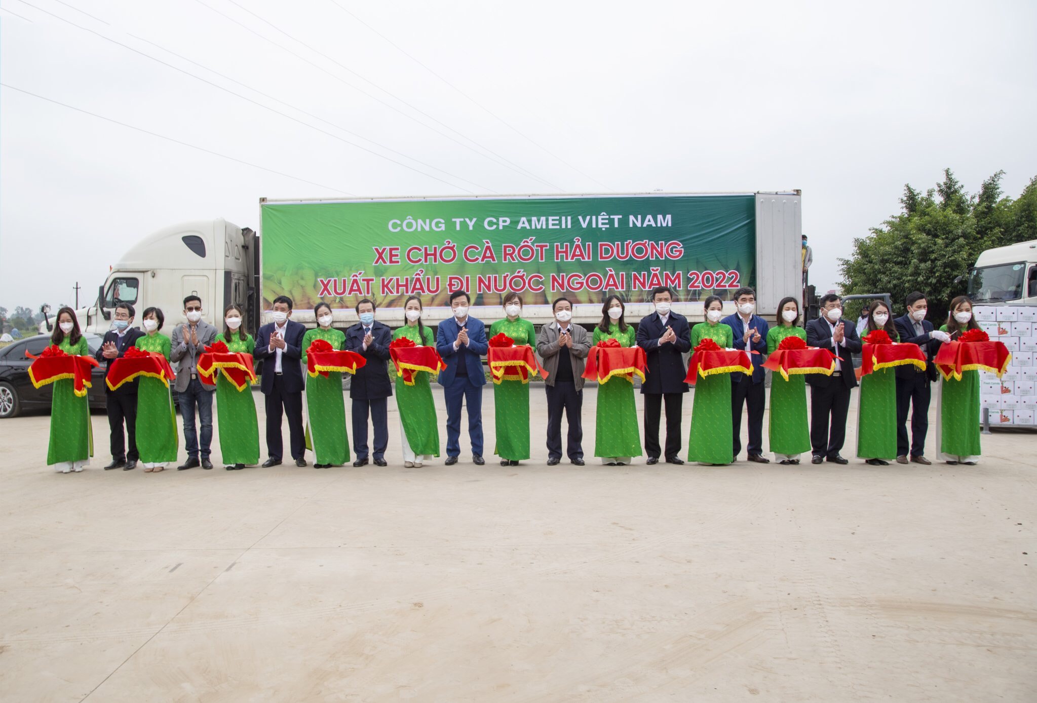 Cắt băng tiếp tục xuất khẩu các lô cà rốt