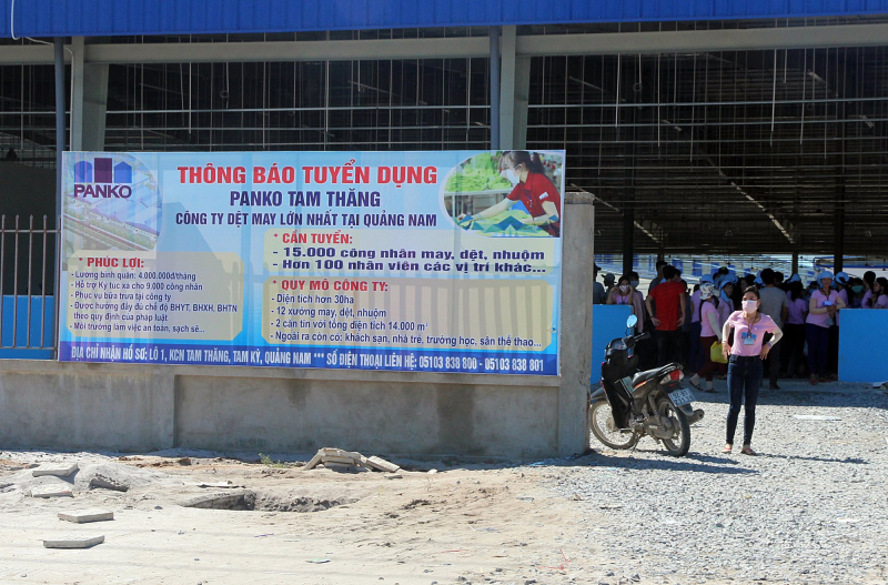 Trụ sở Công ty Panko Tam Thăng tại Khu công nghiệp Tam Thăng, TP Tam Kỳ.