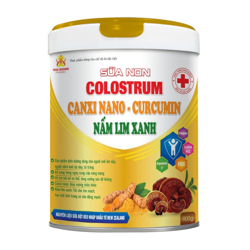 Sữa non Colostrum canxi nano – curcumun nấm lim xanh “tung hô” như thuốc kháng sinh