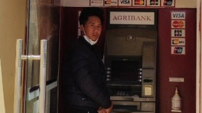 Cây ATM mà đối tượng Tài  thực hiện hành vi cướp tài sản