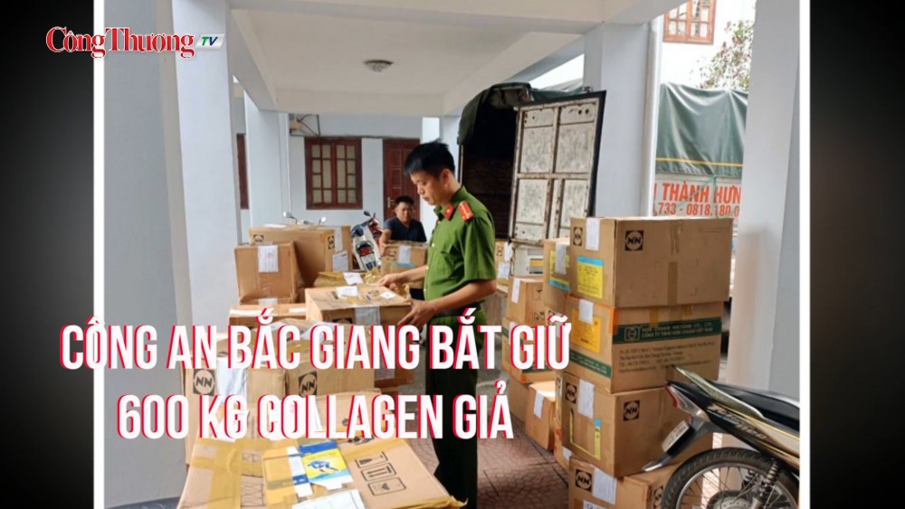 Công an Bắc Giang bắt giữ 600 kg Collagen giả