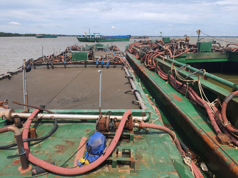 TP Hồ Chí Minh: Triệt phá băng nhóm khai thác cát trái phép số lượng lớn khu vực biển Cần Giờ