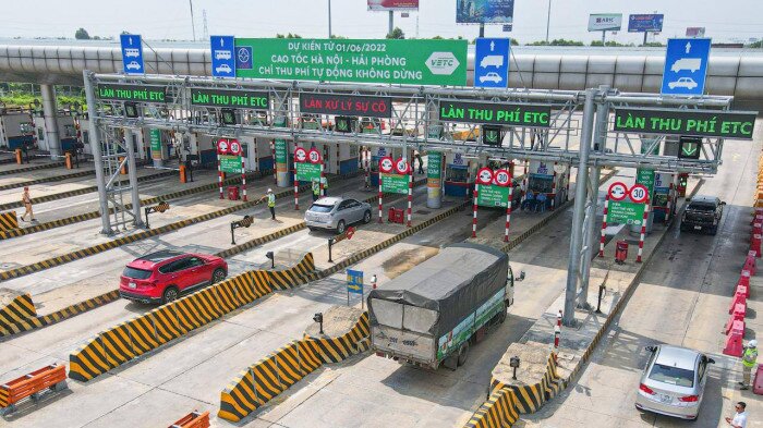 Hệ thống thu phí tự động tại cao tốc Hà Nội - Hải Phòng