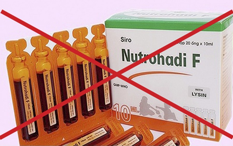 Thu hồi lô thuốc bổ Siro Nutrohadi F không đạt tiêu chuẩn