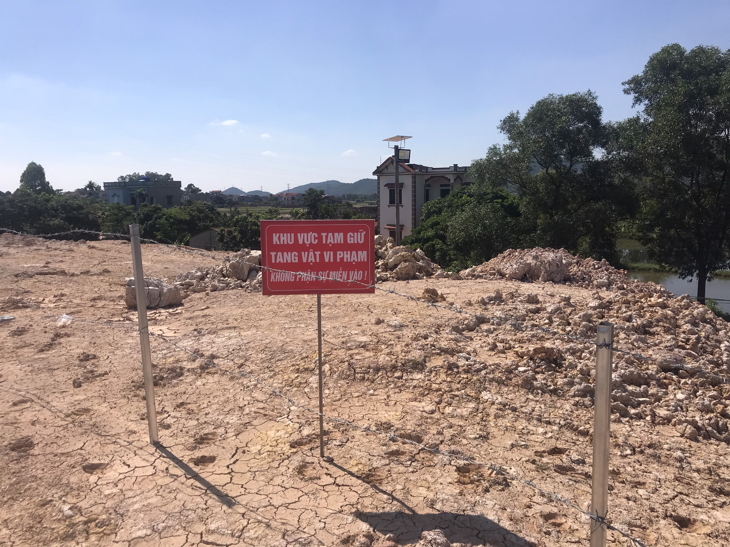 Bắc Giang: Vẫn khai thác khoáng sản trái phép mặc dù đã từng bị xử phạt vi phạm hành chính