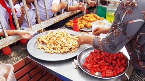 Món ăn đường phố tại Đà Lạt. Ảnh minh hoạ